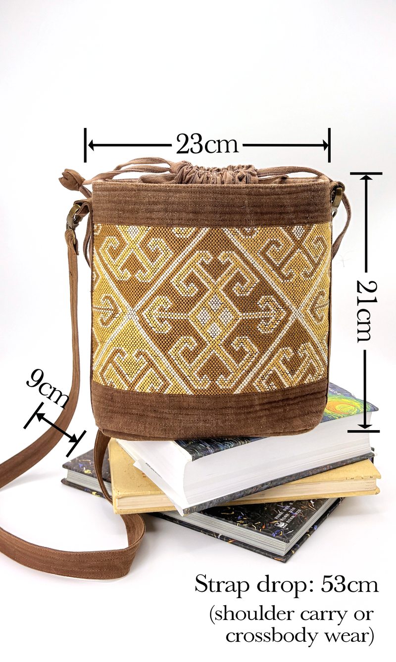 Hand Weaved Xilankapu Bucket Bag